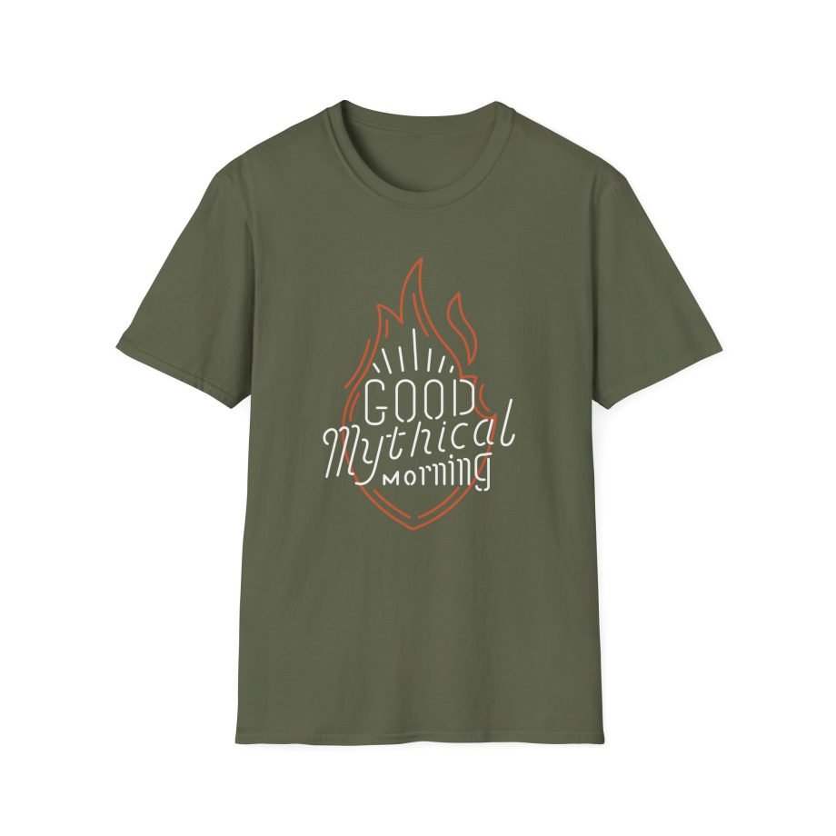 Good Mythical Morning Neon Sign unisex softstyle t-shirt