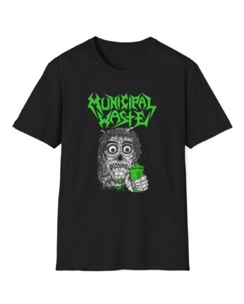 Municipal Waste Beer Zombie Unisex Softstyle T-Shirt