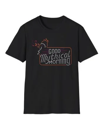 Good Mythical Morning Cockatrice Neon Sign unisex softstyle t-shirt