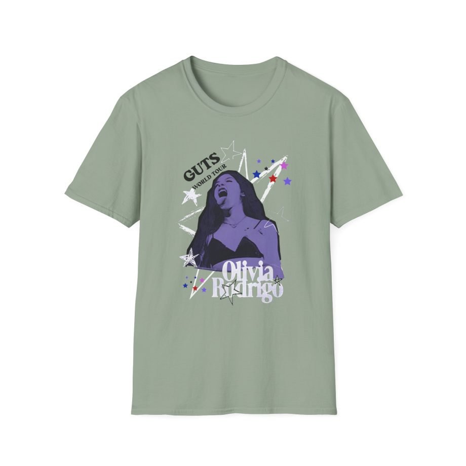 Olivia Rodrigo GUTS world tour unisex softstyle t-shirt