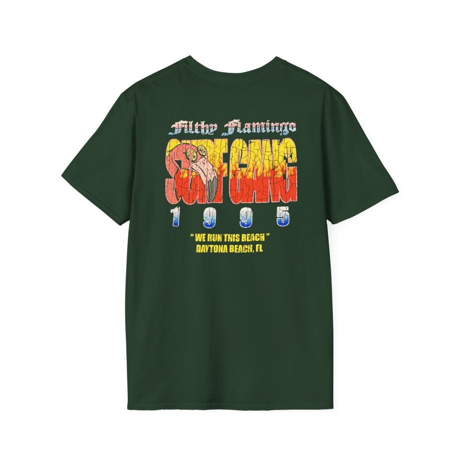Surf Gang Filthy Flamingo Unisex Softstyle T-Shirt,