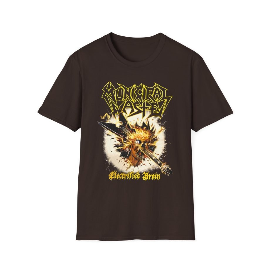 Municipal Waste Electrified Brain Unisex Softstyle T-Shirt