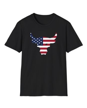 Dwayne Johnson Project Rock Freedom Bull Unisex Softstyle T-Shirt