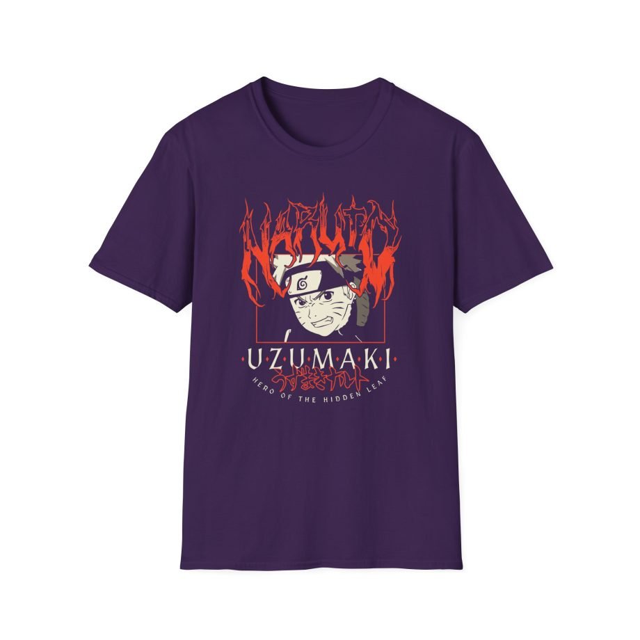 Naruto Uzumaki Clan Metal Unisex Softstyle T-Shirt