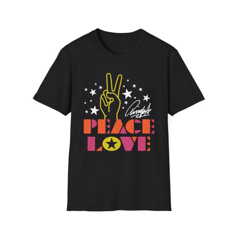 Ringo Starr Peace & Love Peace Sign Unisex Softstyle T-Shirt