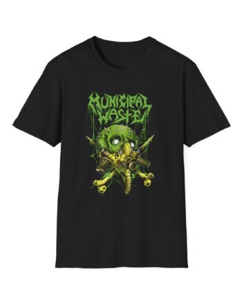 Municipal Waste Gasmask Zombie Unisex Softstyle T-Shirt