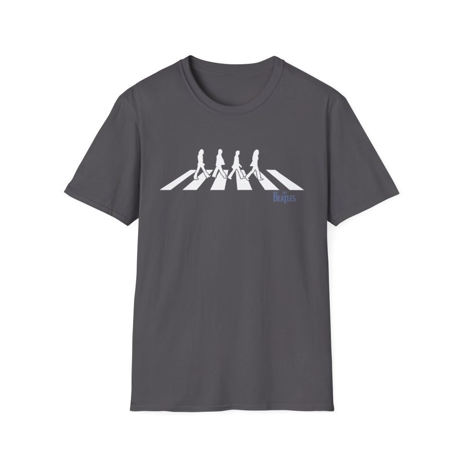 The Beatles Distressed Abbey Road Silhouette Unisex Softstyle T-Shirt