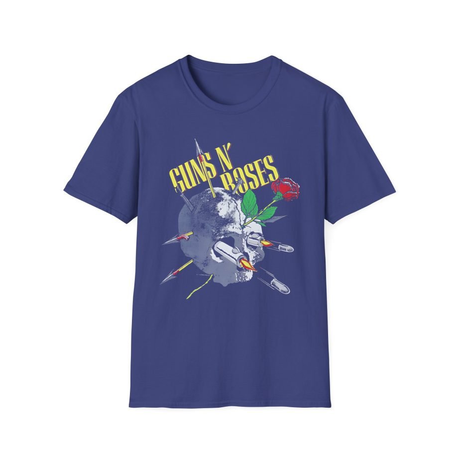 Guns N Roses 1988 Needle Skull Unisex Softstyle T-Shirt