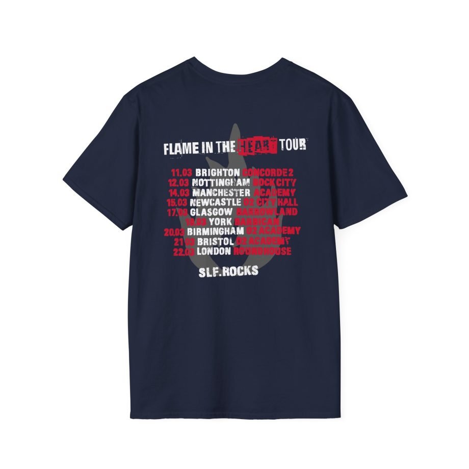 Stiff Little Fingers Flame In The Heart Tour Unisex Softstyle T-Shirt