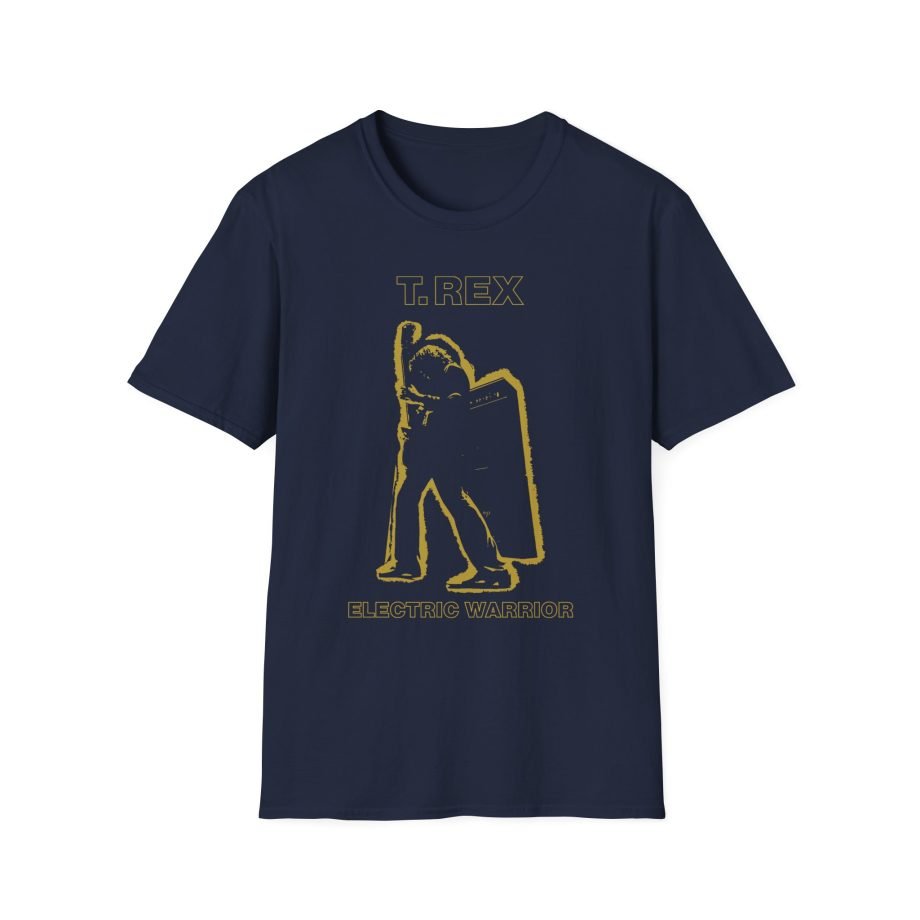T Rex Electric Warrior Unisex Softstyle T-Shirt