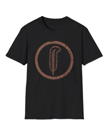 Robert Plant Distressed Feather Logo Unisex Softstyle T-Shirt