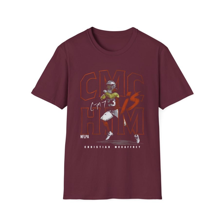 Christian Mccaffrey CMC Is Him Unisex Softstyle T-Shirt
