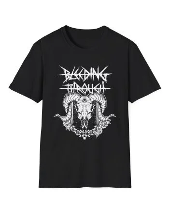 Bleeding Through Goat Skull Unisex Softstyle T-Shirt