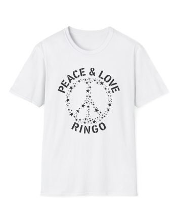 Ringo Starr Peace & Love Unisex Softstyle T-Shirt