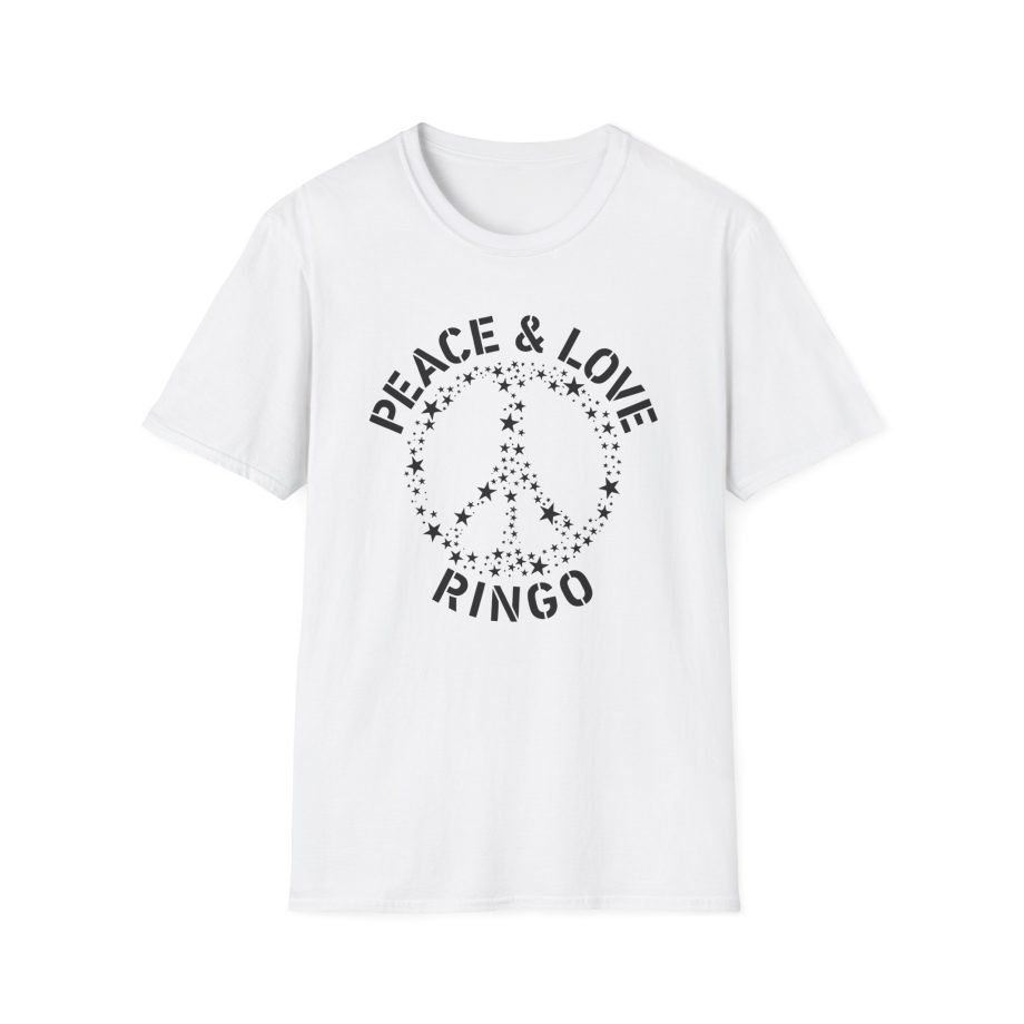 Ringo Starr Peace & Love Unisex Softstyle T-Shirt