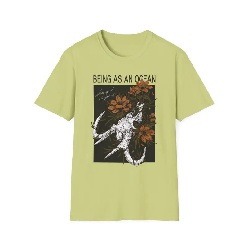 Being as an Ocean Deer Skull Unisex Softstyle T-Shirt