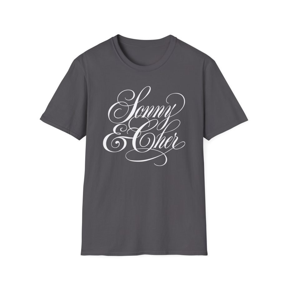 Sonny & Cher Fancy Script Unisex Softstyle T-Shirt