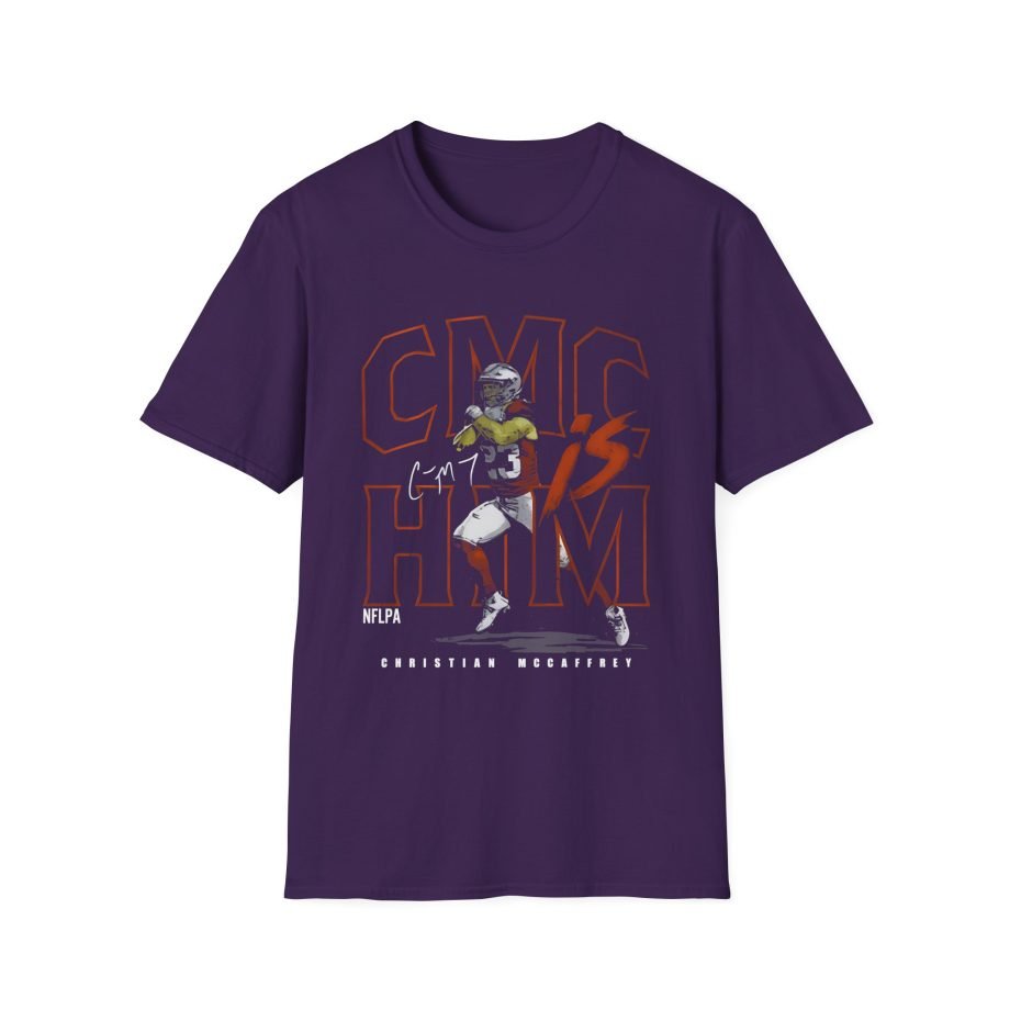 Christian Mccaffrey CMC Is Him Unisex Softstyle T-Shirt