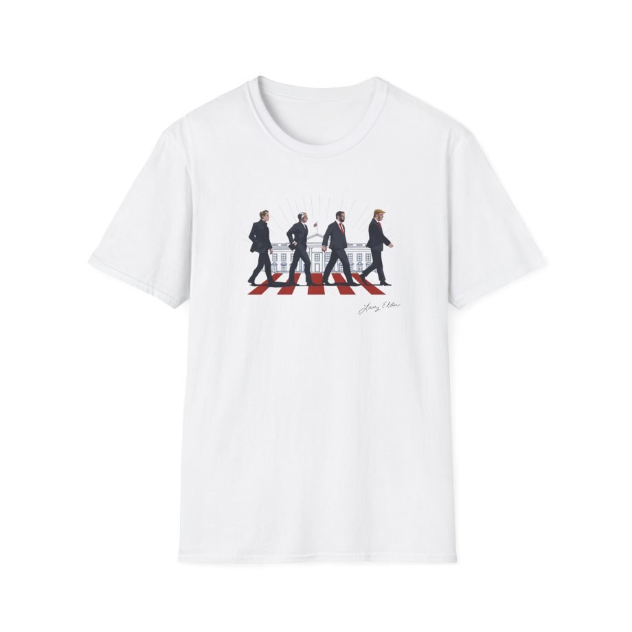 Larry Elder Abbey Road Vintage Band unisex softstyle t-shirt