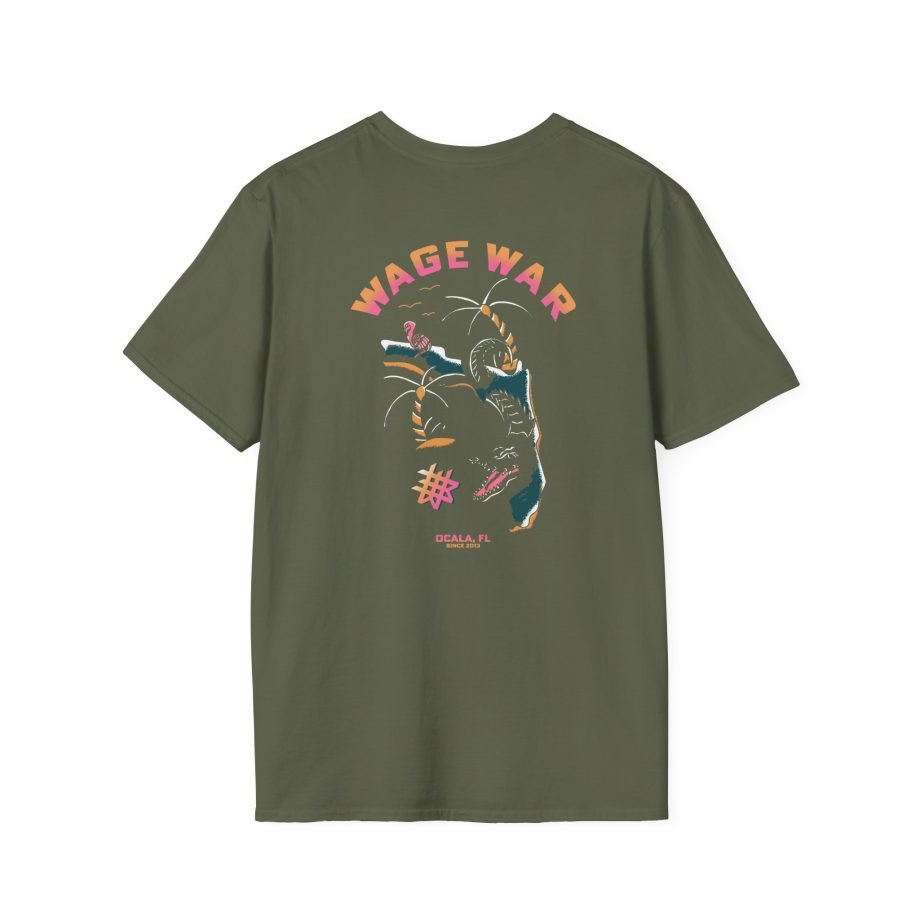 Wage War Swimming Gator Unisex Softstyle T-Shirt