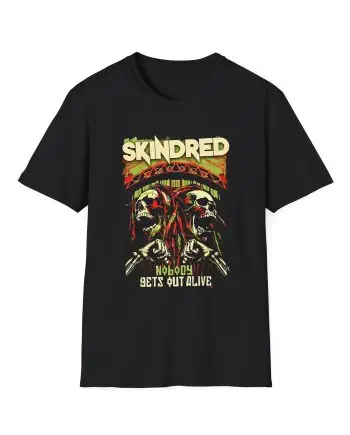 Skindred Nobody Gets Out Alive Unisex Softstyle T-Shirt