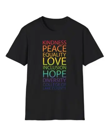 College Lake County Rainbow Equality Unisex Softstyle T-Shirt