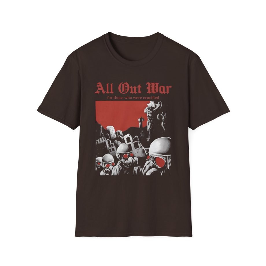 All Out War Crucified Unisex Softstyle T-Shirt