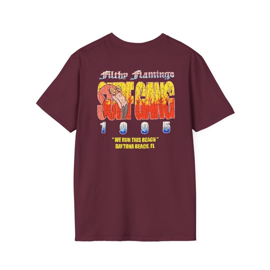 Surf Gang Filthy Flamingo Unisex Softstyle T-Shirt,