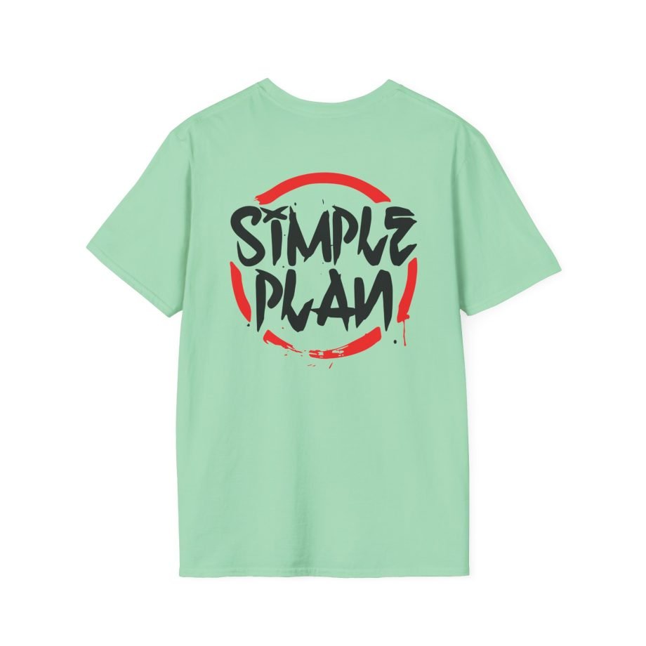 Simple Plan Circle Splat Unisex Softstyle T-Shirt