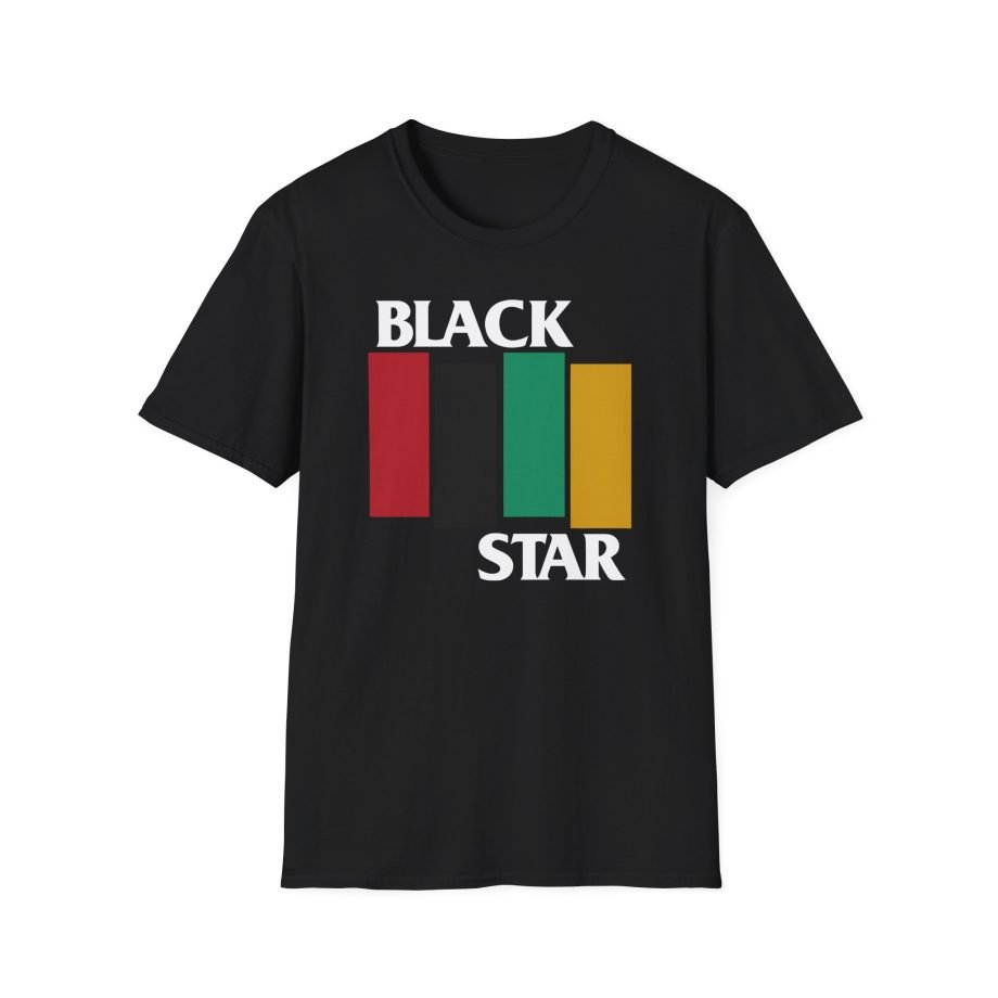 Black Star Flag Unisex Softstyle T-Shirt