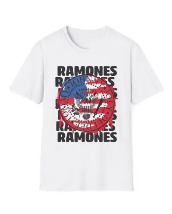 Ramones US Flag Unisex Softstyle T-Shirt