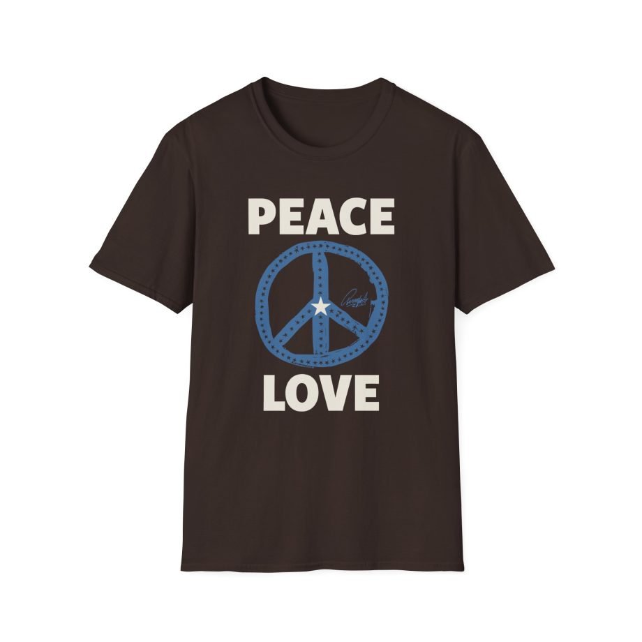 Ringo Starr Peace Love Star Center Unisex Softstyle T-Shirt