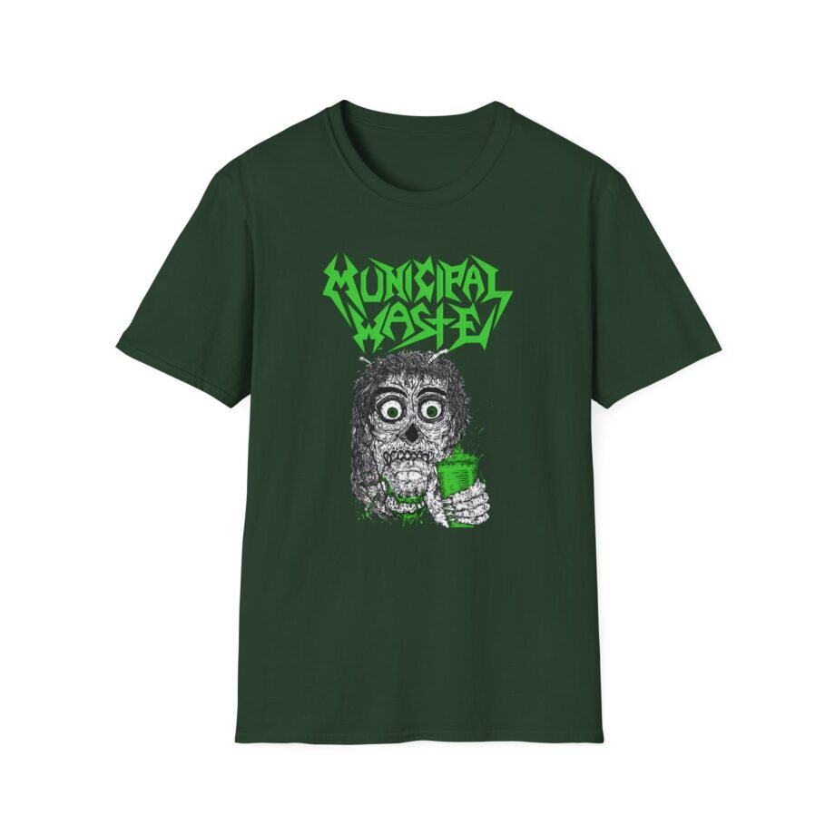 Municipal Waste Beer Zombie Unisex Softstyle T-Shirt