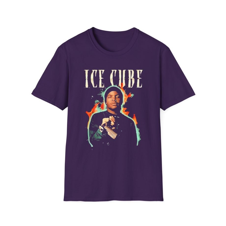 Ice Cube Chrome Flames Unisex Softstyle T-Shirt