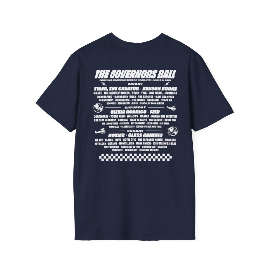 Gov Ball Gbny Liberty Skull Unisex Softstyle T-Shirt