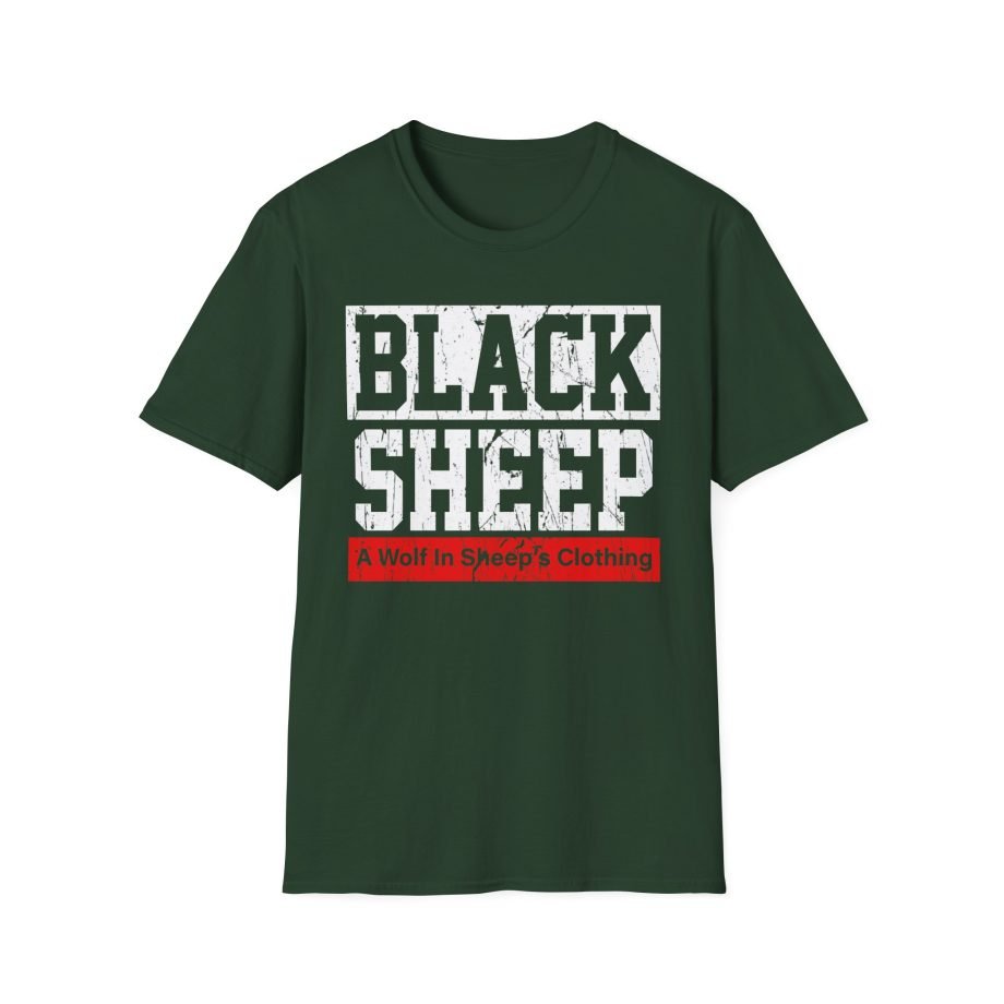 Black Sheep Wolf In Sheep's Unisex Softstyle T-Shirt
