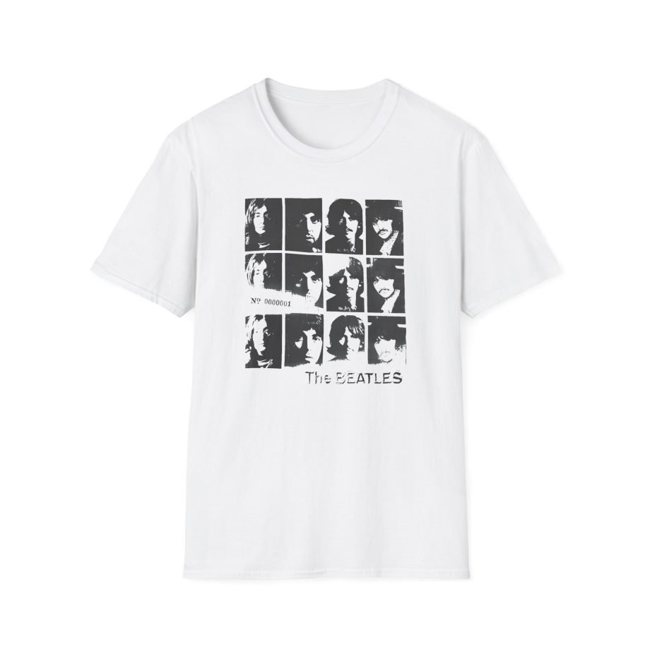 The Beatles Album Distressed Grid Unisex Softstyle T-Shirt