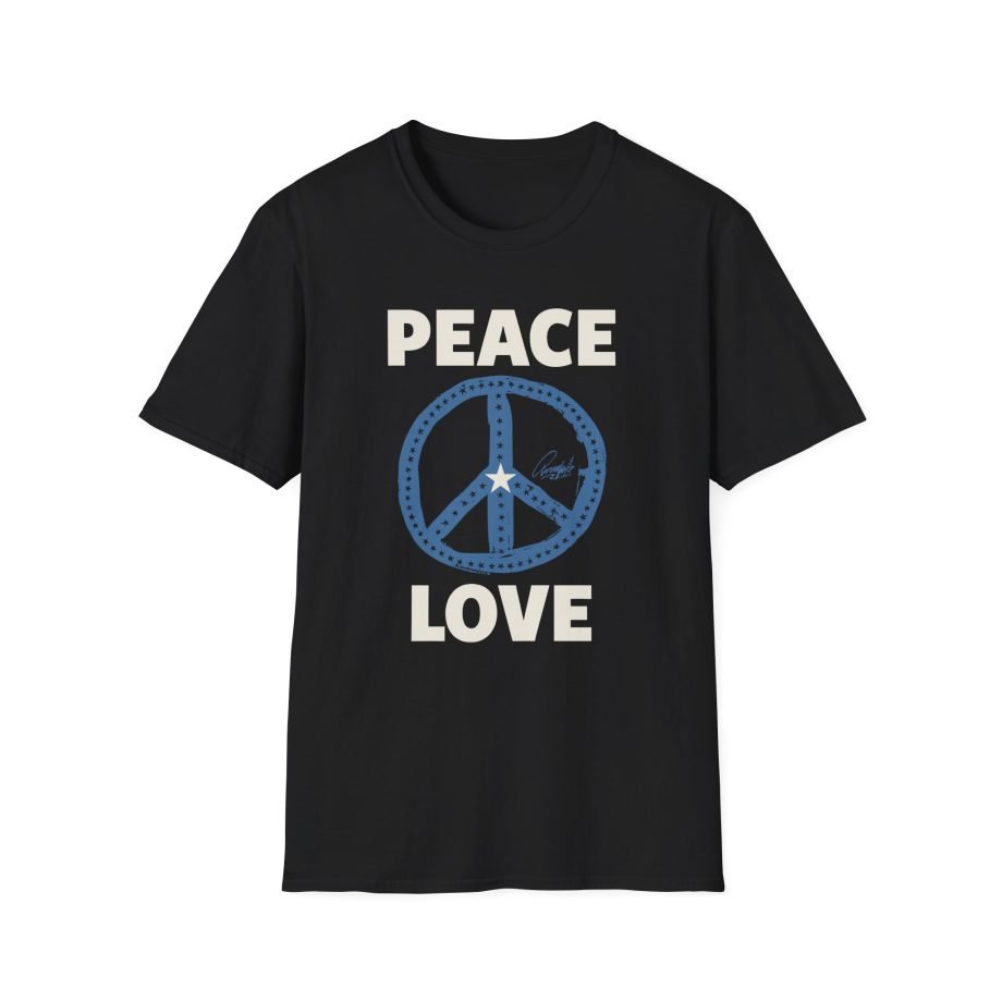 Ringo Starr Peace Love Star Center Unisex Softstyle T-Shirt