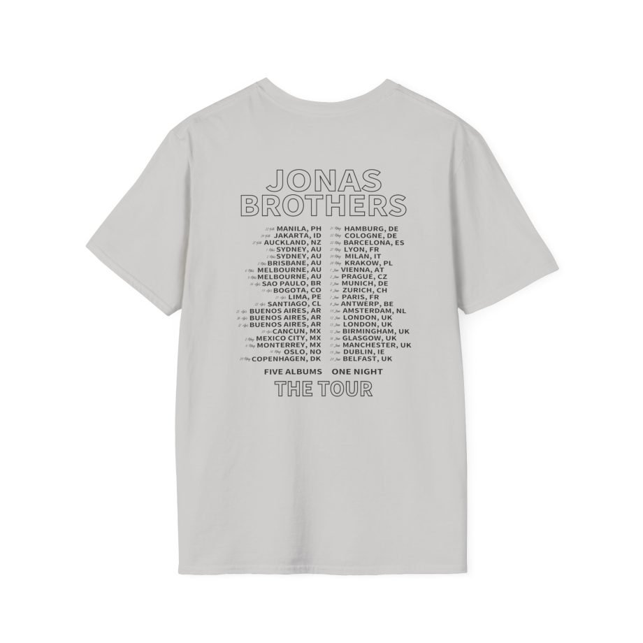 Jonas Brothers 5 Albums Unisex Softstyle T-Shirt