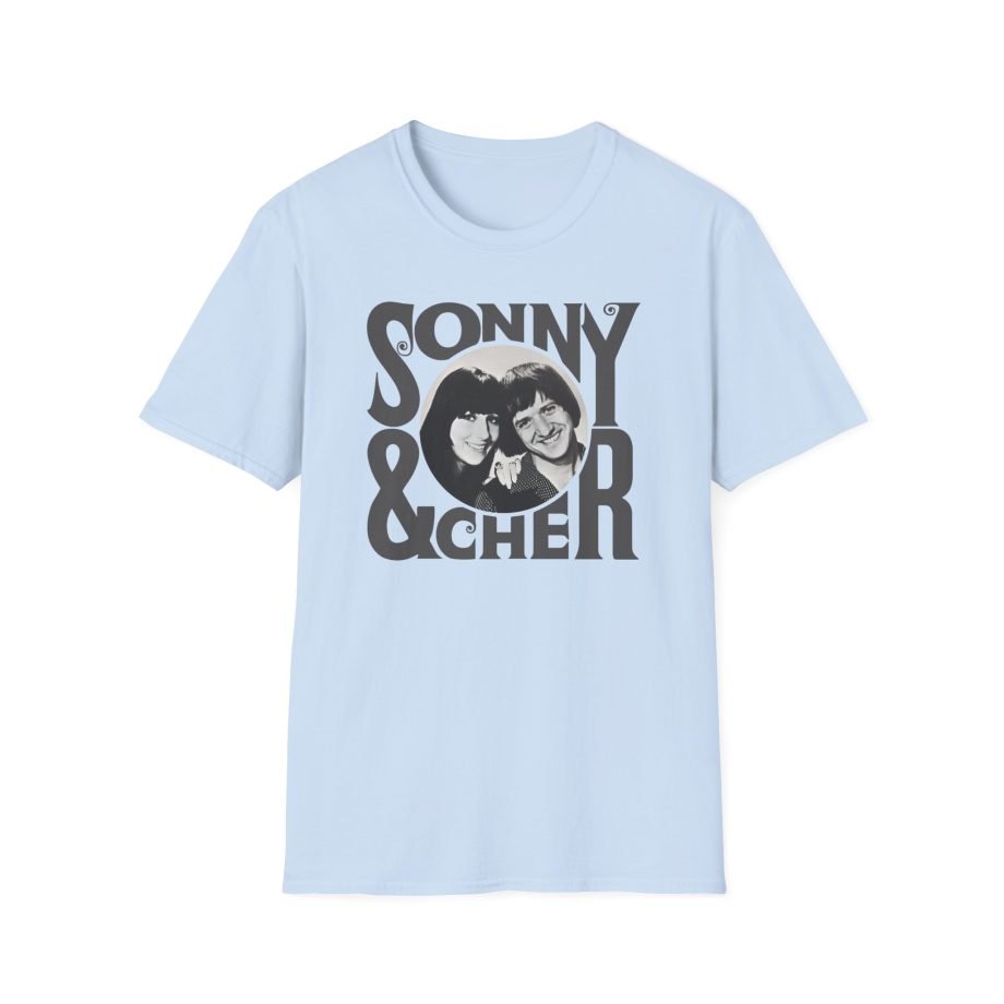 Sonny & Cher Retro Logo Unisex Softstyle T-Shirt