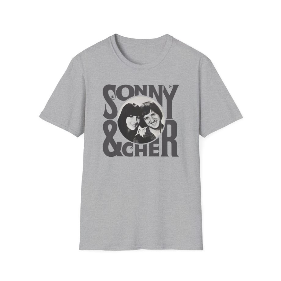 Sonny & Cher Retro Logo Unisex Softstyle T-Shirt