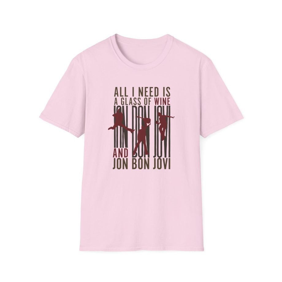 Bon Jovi Wine Silhouette Unisex Softstyle T-Shirt
