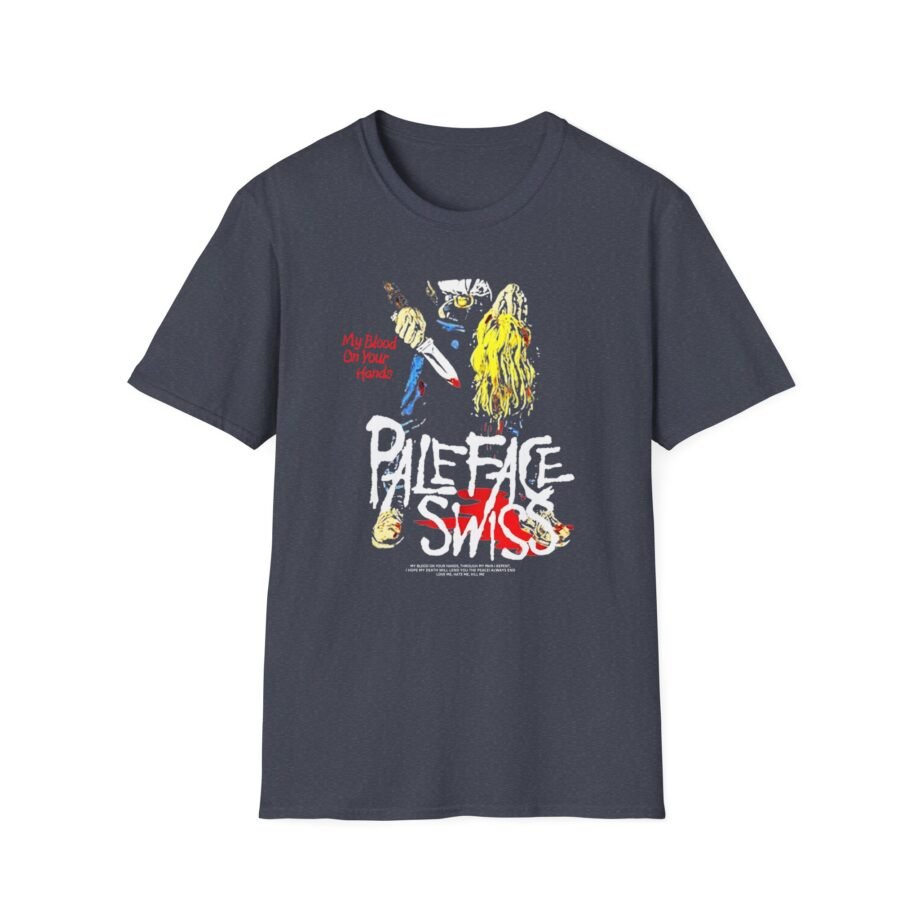 Paleface My Blood on Your Hands Washed Out Unisex Softstyle T-Shirt