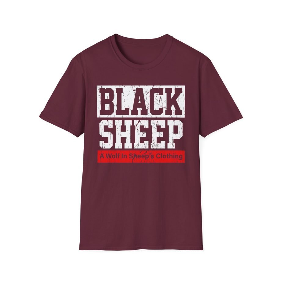 Black Sheep Wolf In Sheep's Unisex Softstyle T-Shirt