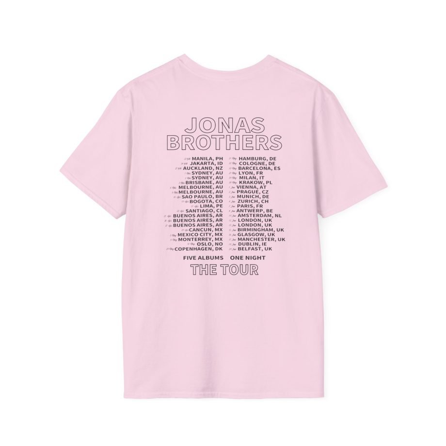 Jonas Brothers 5 Albums Unisex Softstyle T-Shirt