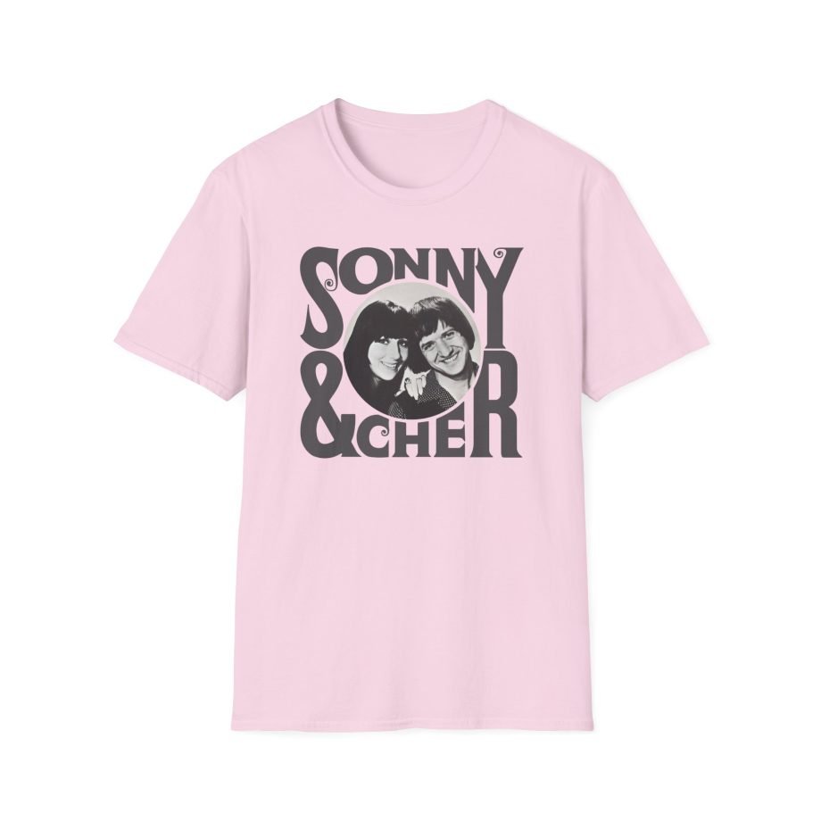 Sonny & Cher Retro Logo Unisex Softstyle T-Shirt