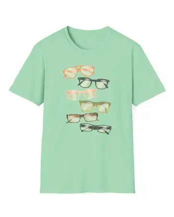 Good Mythical Morning Link's Glasses Evolution unisex softstyle t-shirt