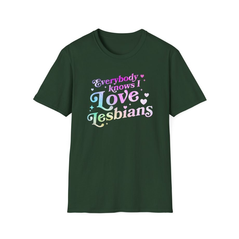 Good Mythical Morning Everybody Knows I Love Lesbians unisex softstyle t-shirt