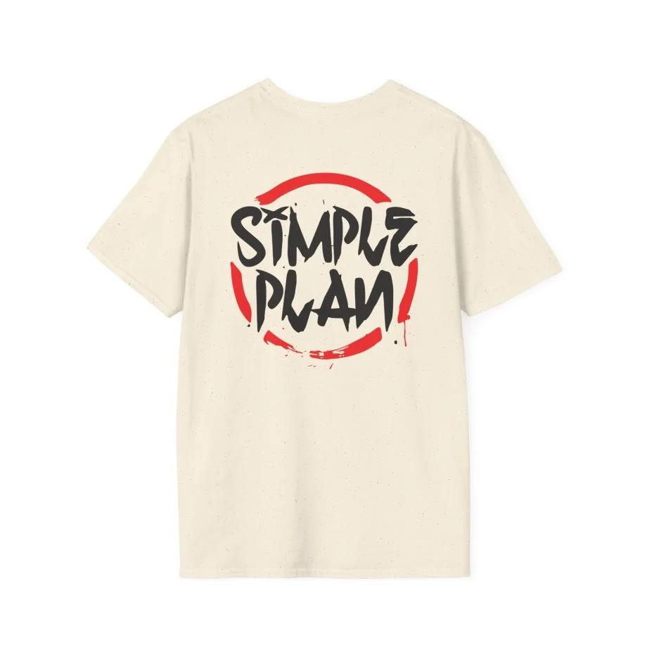 Simple Plan Circle Splat Unisex Softstyle T-Shirt