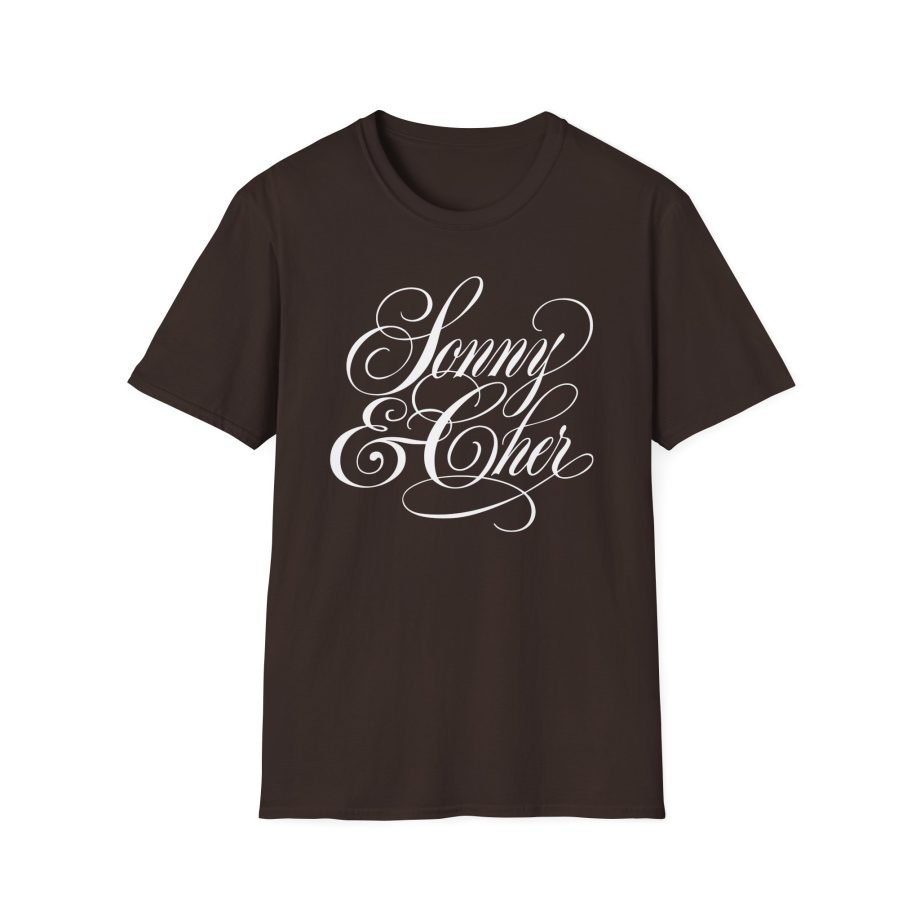 Sonny & Cher Fancy Script Unisex Softstyle T-Shirt